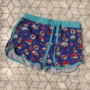Kids Pajama Bottoms with Camper Print